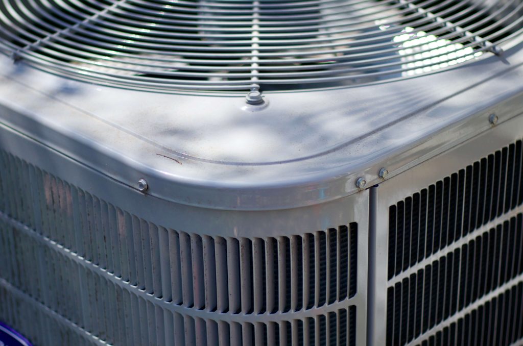 close up of an HVAC system